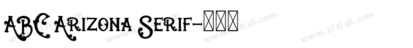 ABC Arizona Serif字体转换